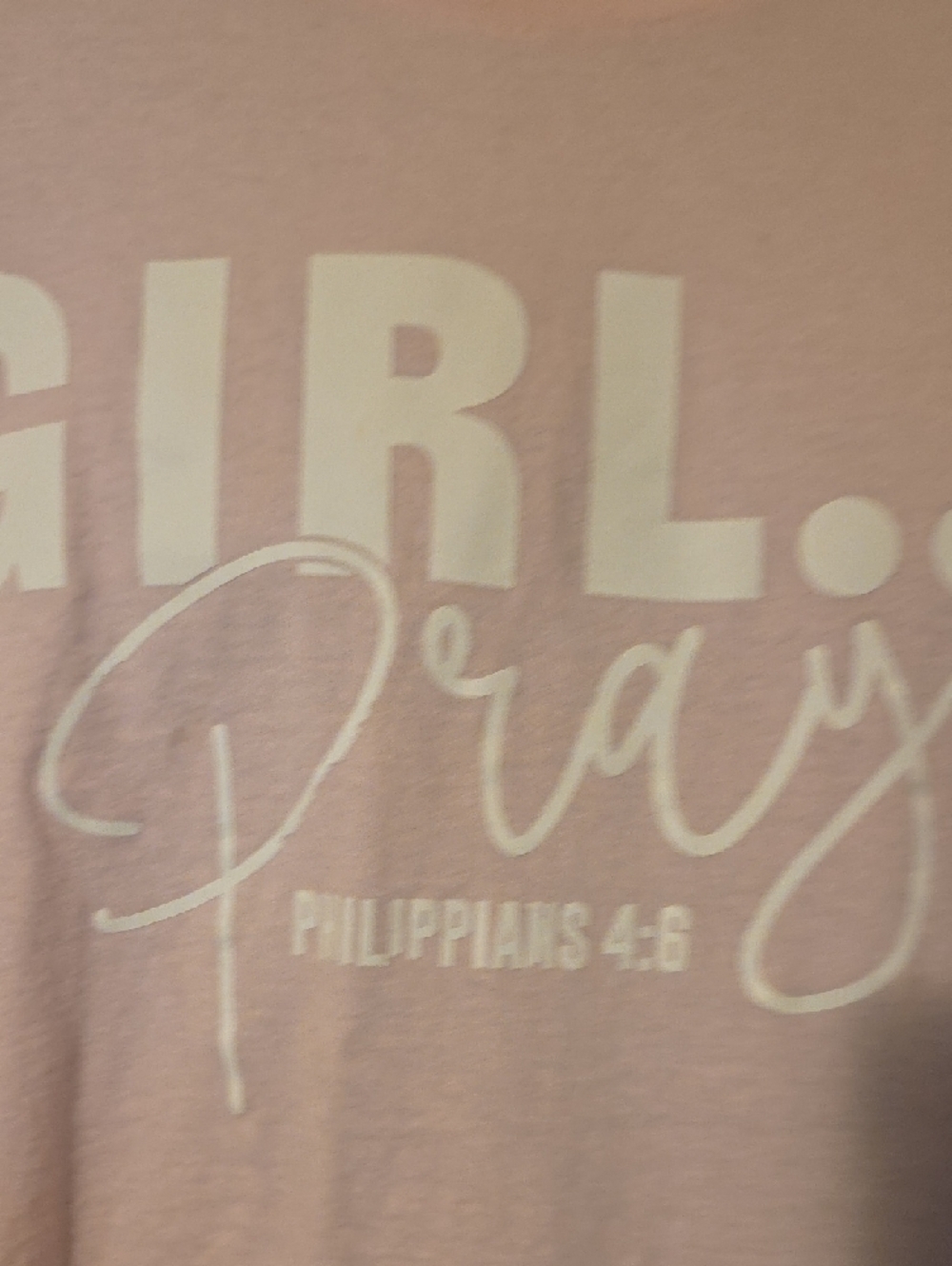Girls' Pink "Girl Pray" Graphic Tee - Picture 2 of 6
